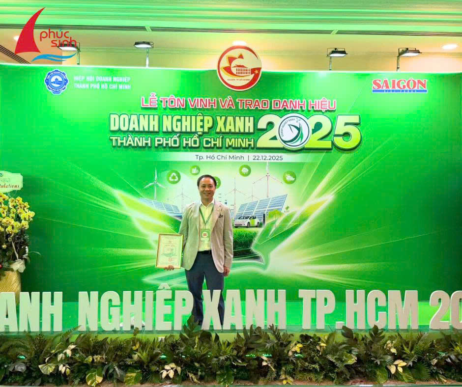 PHÚC SINH NHẬN DANH HIỆU “DOANH NGHIỆP XANH TP.HCM 2025” 